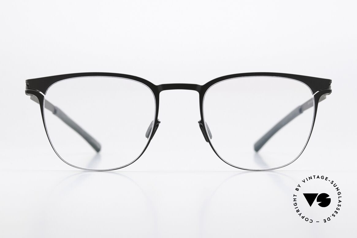 Mykita Thabani Eckige Brille Schwarz Unisex, eckige Brille der Decades-Kollektion; 2019 gefertigt, Passend für Herren und Damen