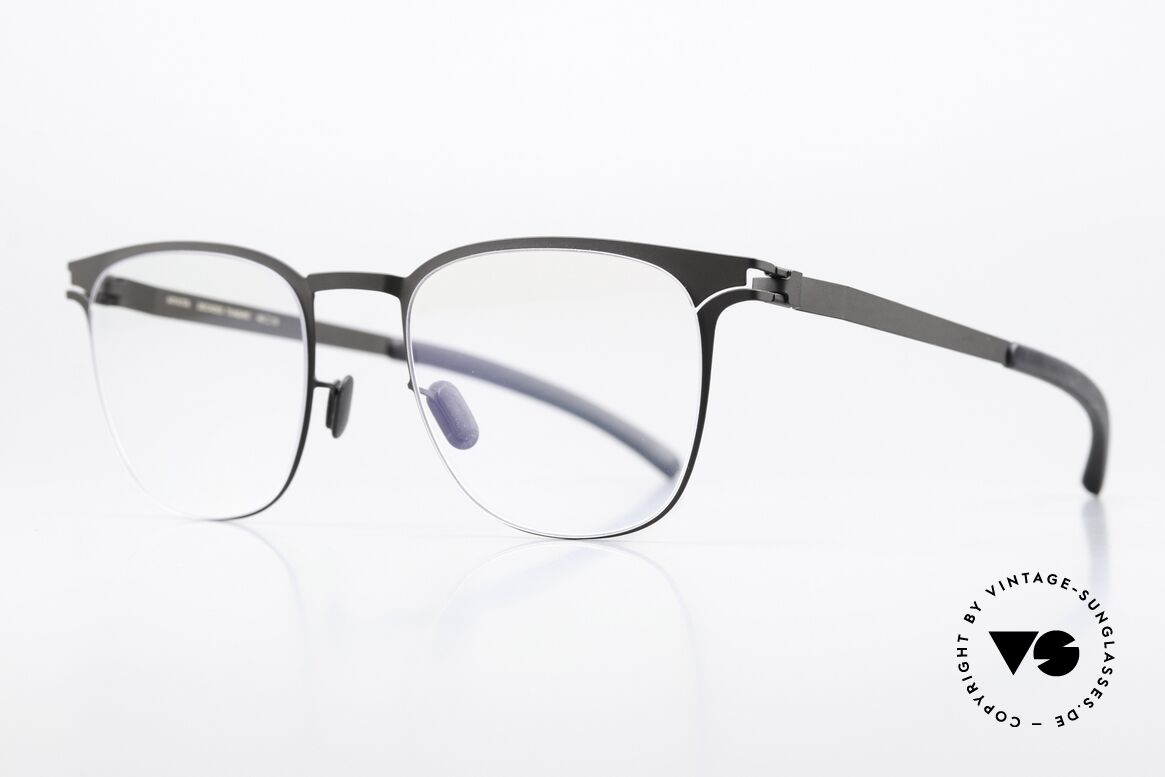 Mykita Thabani Eckige Brille Schwarz Unisex, Farbe "Black": ein zeitloses Modell, Damen & Herren, Passend für Herren und Damen
