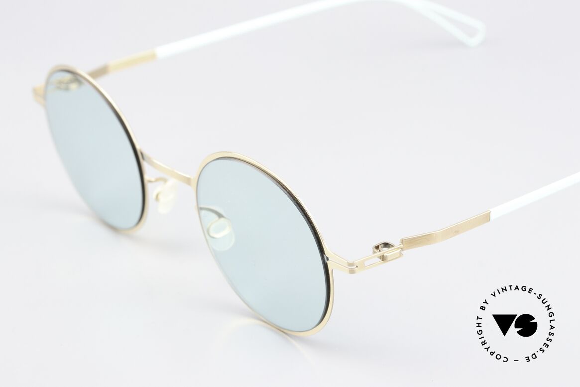 Mykita Brenda Bernhard Willhelm Design, color 812 = Champagne Gold/ POW9 Soft Green Solid, Passend für Herren und Damen