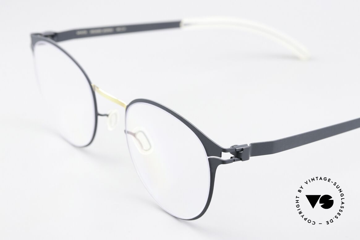 Mykita Giorgio Panto Damenbrille Gold Indigo, wohlbekannte Spitzenqualität; handmade in Germany, Passend für Damen