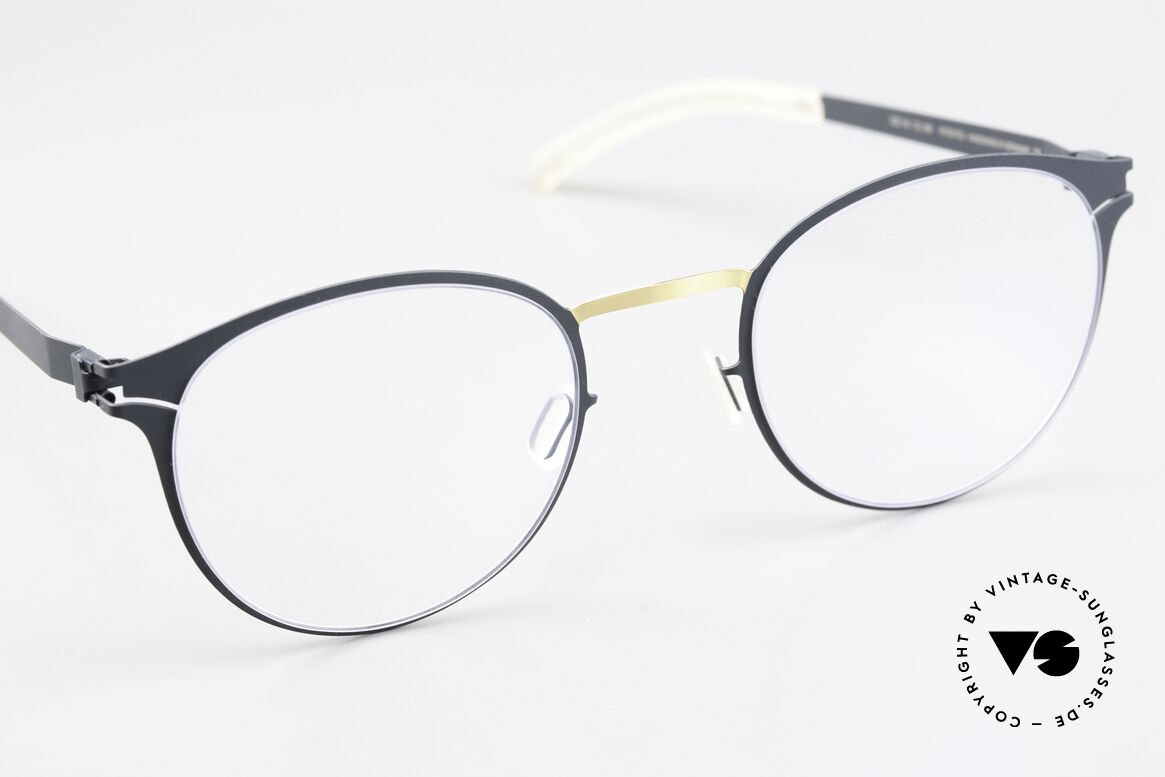 Mykita Giorgio Panto Damenbrille Gold Indigo, ungetragenes Modell mit original Mykita Verpackung, Passend für Damen
