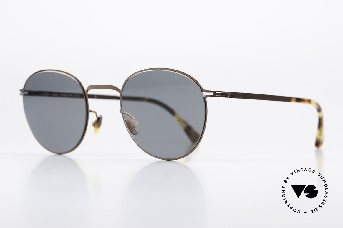 Mykita Jonte Sonnenbrille Panto Kupfer, Color Code 252 = Shiny Copper; unisex Sonnenbrille, Passend für Herren und Damen