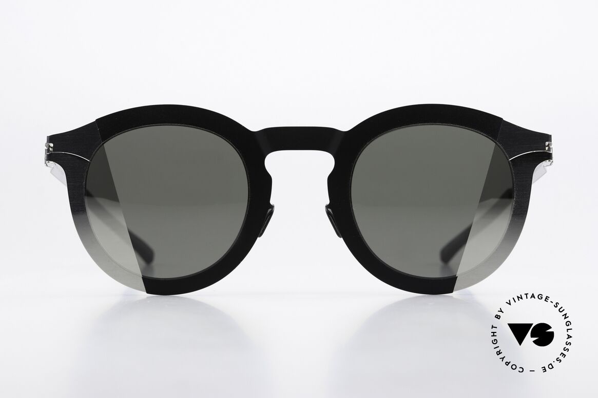 Mykita Studio 2.2 Sonnenbrille Mit Charakter, Damenbrille, Col 052: Silver/Black Pamir 1 Silver, Passend für Damen