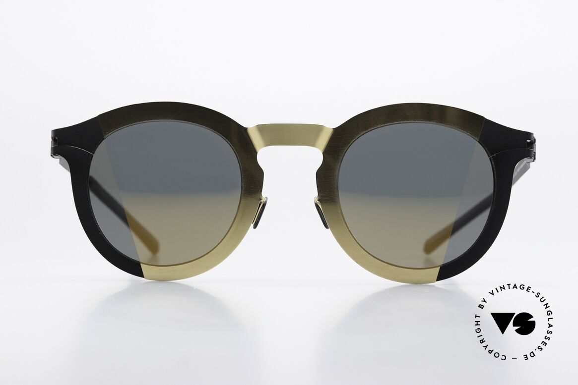 Mykita Studio 2.2 Experimentelles Designprojekt, Damenbrille, Color 056: Gold/Black Pamir 2 Gold, Passend für Damen