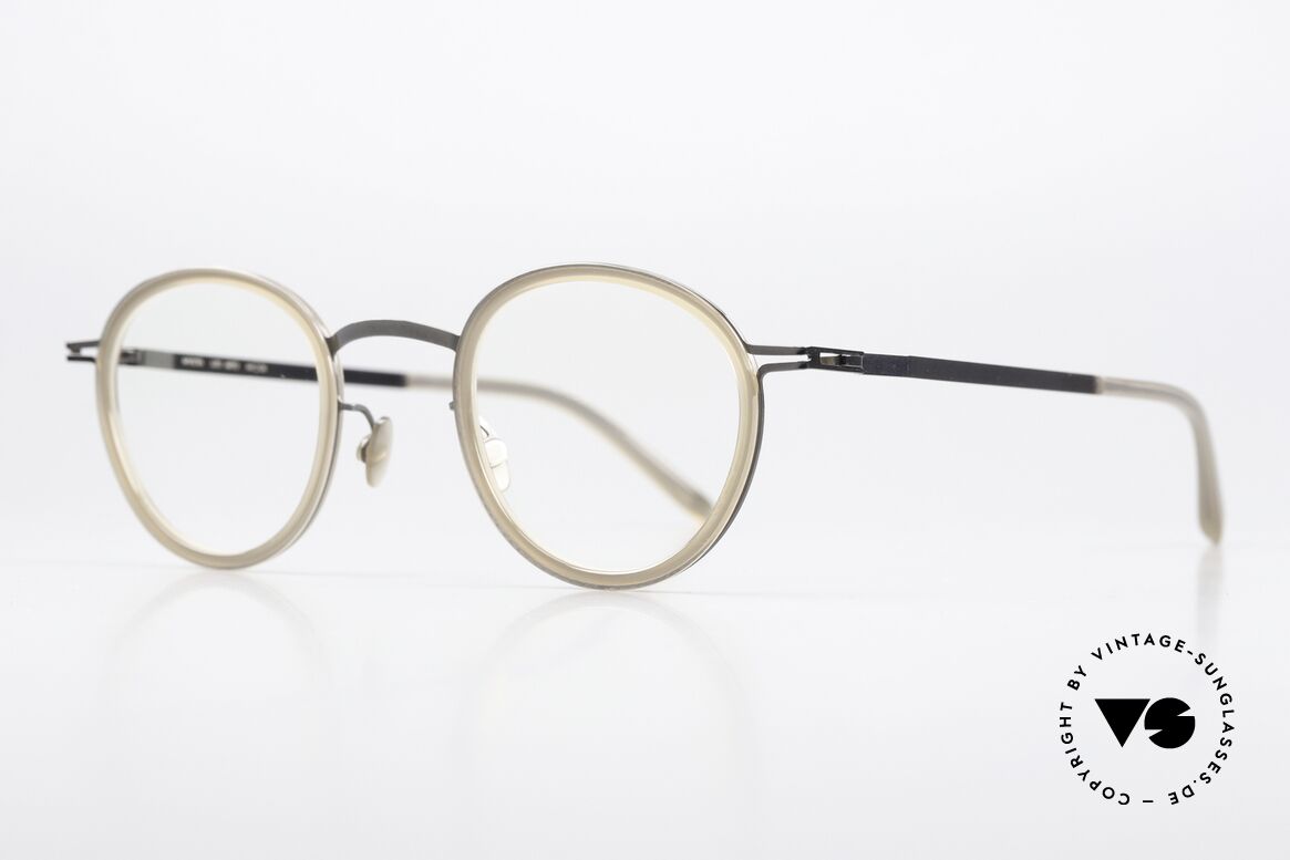 Mykita Arto Designer Pantobrille Unisex, in interessanter Farbe 943 = 'Shiny Graphite/Taupe', Passend für Herren und Damen
