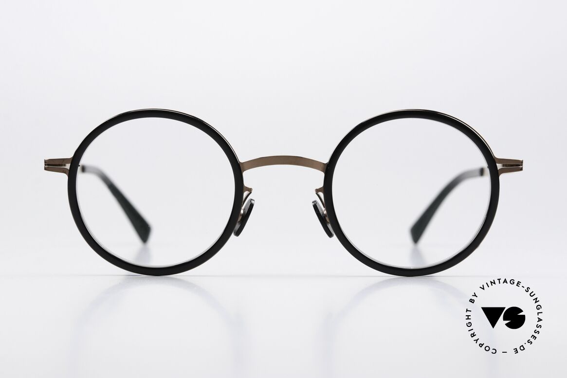 Mykita Eetu Panto Rund Kupfer Schwarz, Brille der LITE-Kollektion mit Azetat-Einfassungen, Passend für Herren und Damen
