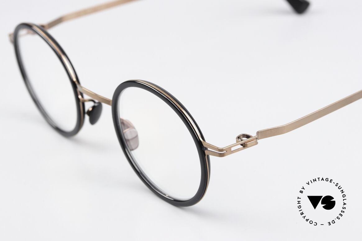 Mykita Eetu Panto Rund Kupfer Schwarz, wohlbekannte Spitzenqualität; handmade in Germany, Passend für Herren und Damen