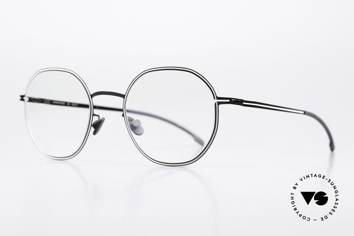 Mykita Studio 6.6 60er Optische Illusionskunst, ultrafeine Linien folgen der Kontur des Rahmens, Passend für Damen