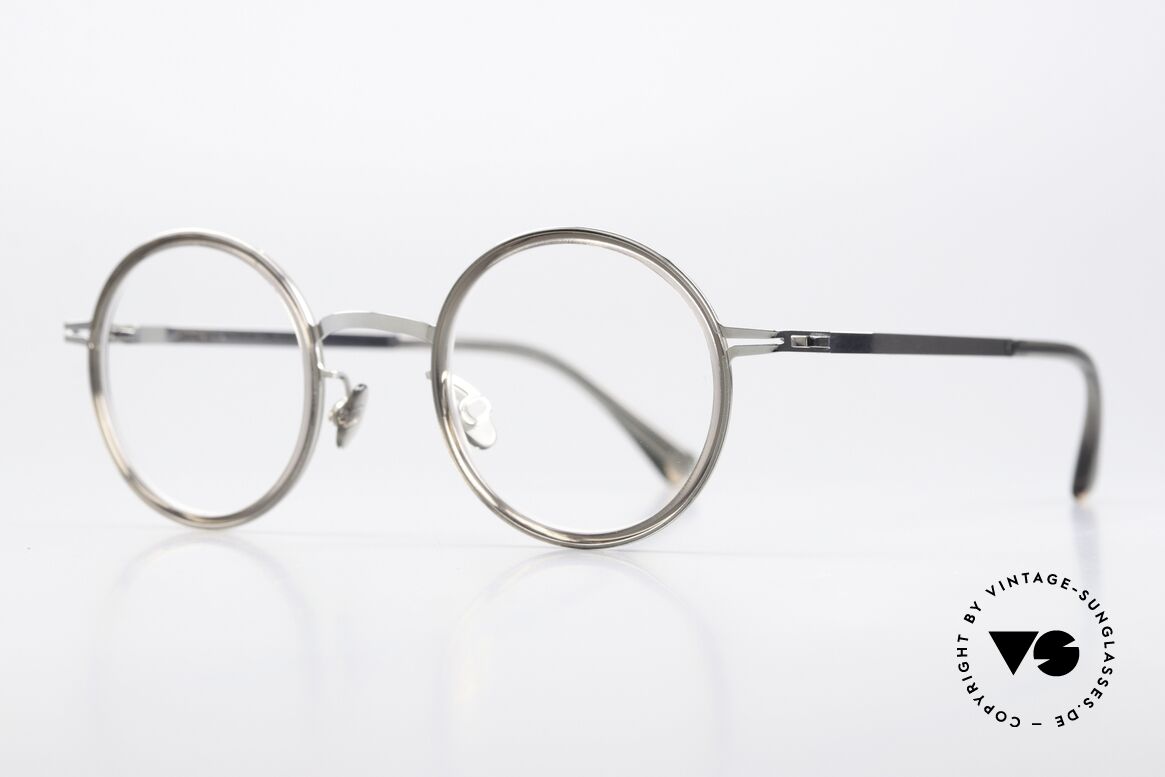 Mykita Eetu Runde Pantobrille Grau Silber, in wirklich zeitloser unisex Farbe 766 = silber / grau, Passend für Herren und Damen