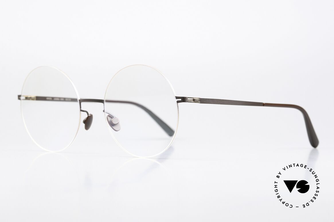 Mykita Yoko Grosse Runde Brille Für Damen, col. 285 Champagne Gold / Dark Brown; Frauen-Brille, Passend für Damen