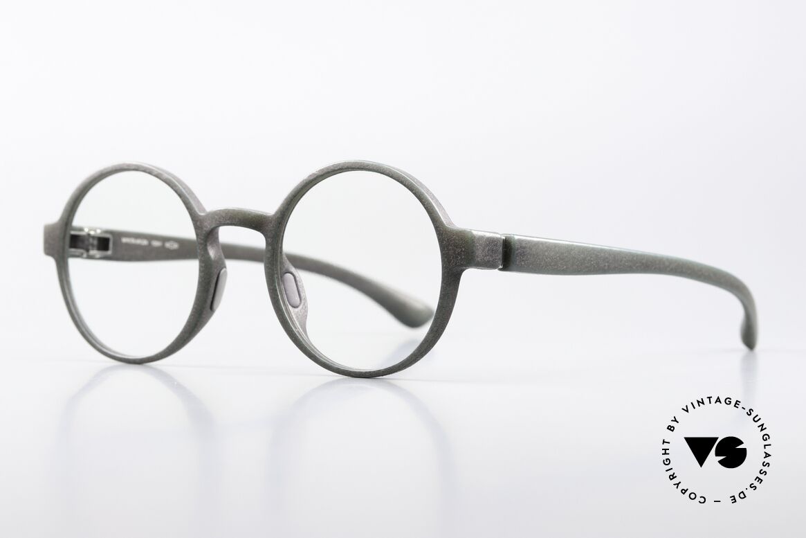 Mykita Mylon Yoshy Runde Pantobrille Unisex, col. 308 Storm Grey: wirkt live eher grün-grau, Passend für Herren und Damen