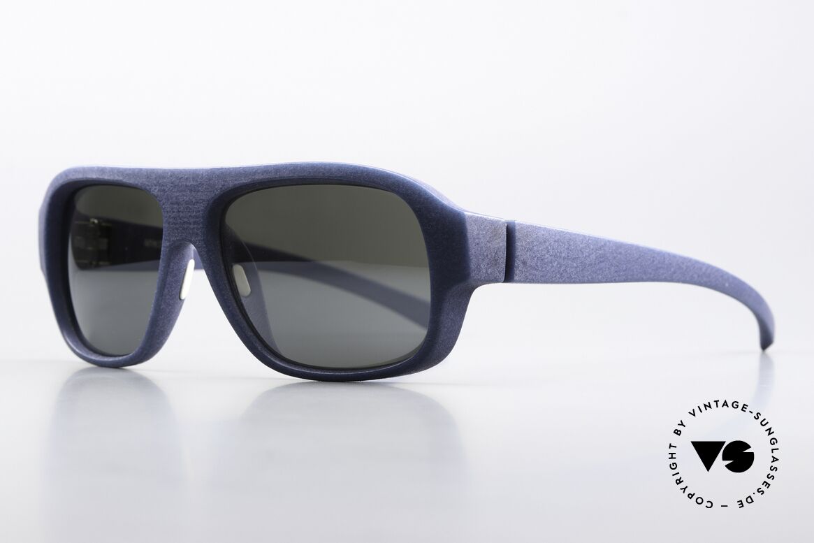 Mykita Mylon Titan Leicht Verspiegelte Gläser, c. 318 Night Blue Coal Flash; leicht verspiegelt, Passend für Herren