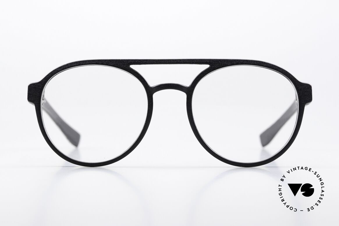 Mykita Mylon Pollux 3D Druck Brillenfassung 2019, rundes Panto-Design, Größe 51-19, Color 301, Passend für Herren und Damen