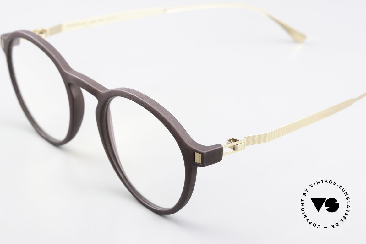 Mykita Mylon Acai Runde Pantobrille Braun Gold, Brillenliebhaber wissen um das Mylon Konzept, Passend für Herren und Damen