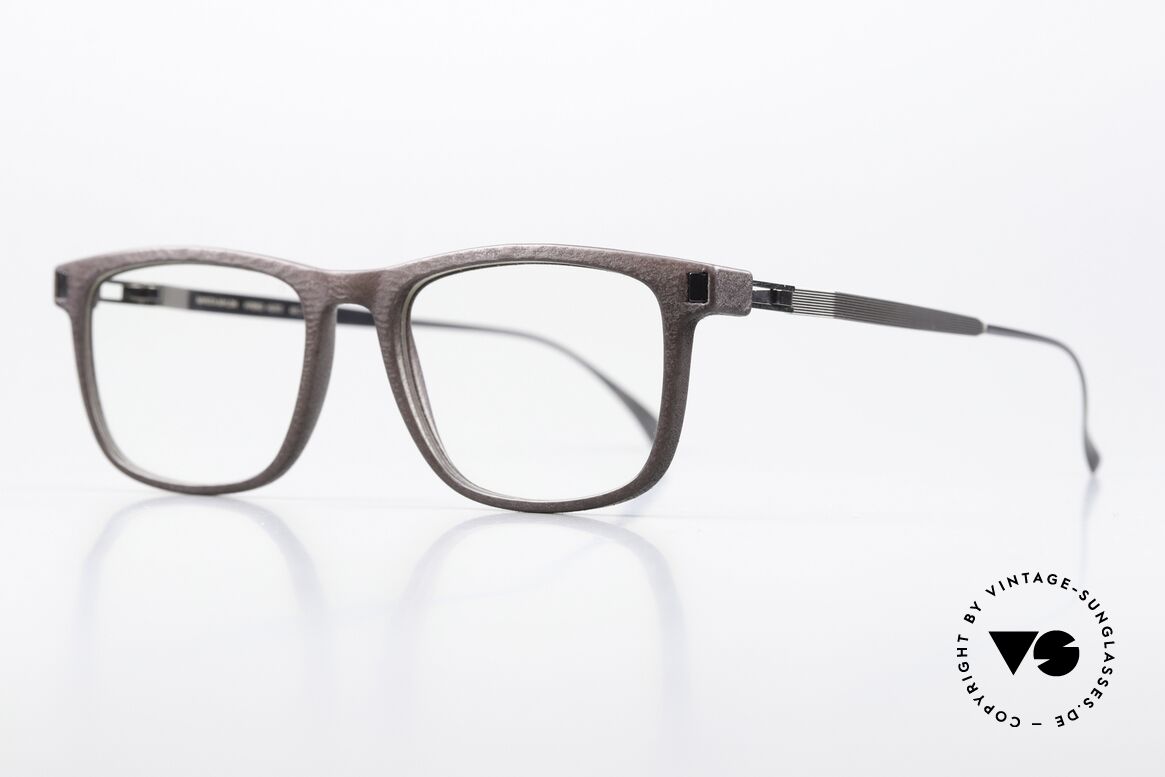 Mykita Mylon Huito Eckige Unisex Brille Braun, 'made in Germany' Designer-Brille für Kenner, Passend für Herren und Damen