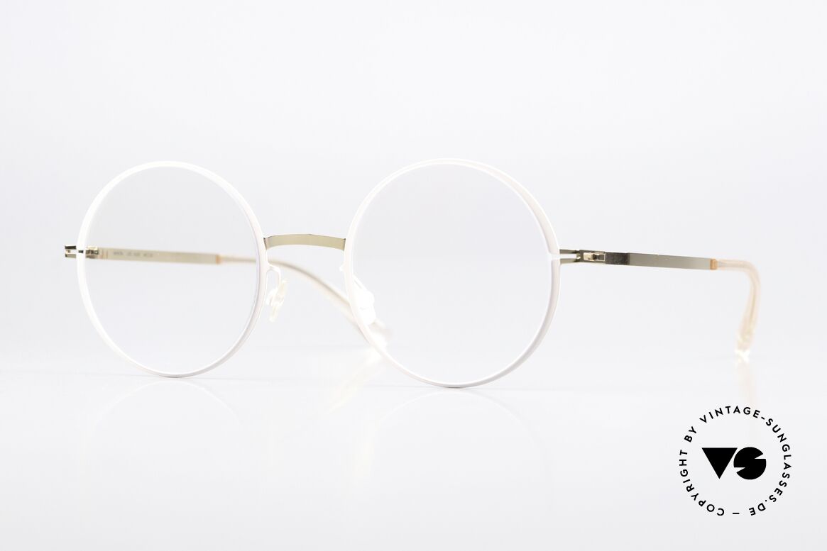 Mykita Vilde Runde Brille Ladies Champagne, Mykita Brille, Modell Vilde, Größe 49-23, color 283, Passend für Damen