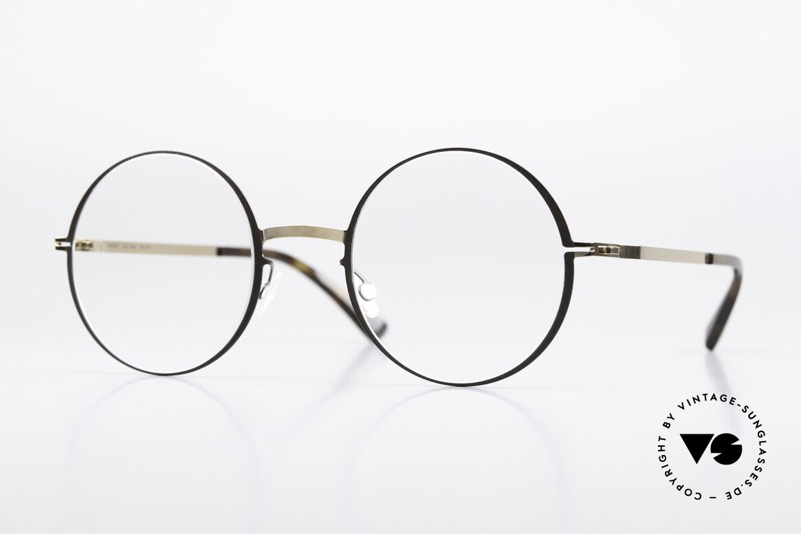 Mykita Vilde Runde Damenbrille Gold Brown, Mykita Brille, Modell Vilde, Größe 49-23, color 285, Passend für Damen