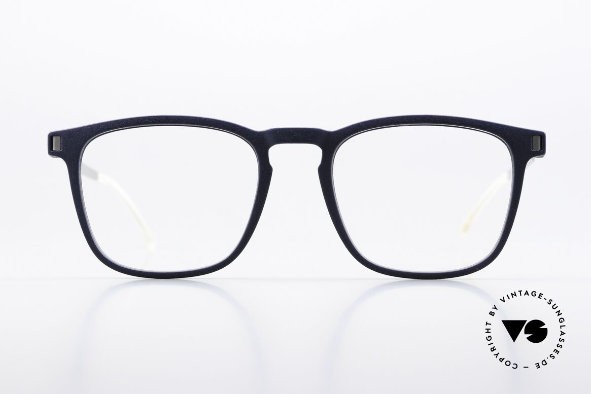 Mykita Mylon Jujubi Designerbrille Navy Blue, Größe 52-19, col. 561 Navy Blue/Matte Silver, Passend für Herren und Damen