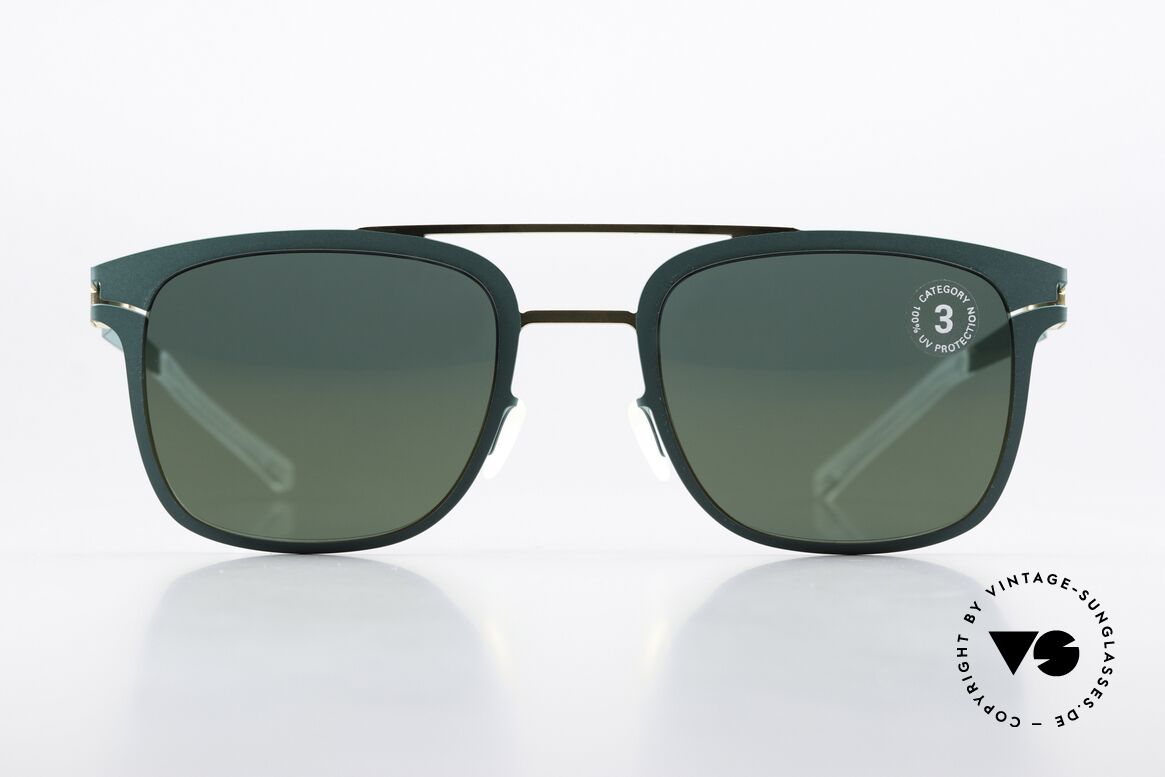 Mykita Hunter Sonnenbrille Brilliantgreen, klassische Form, Decades-Kollektion von 2014-2015, Passend für Herren und Damen