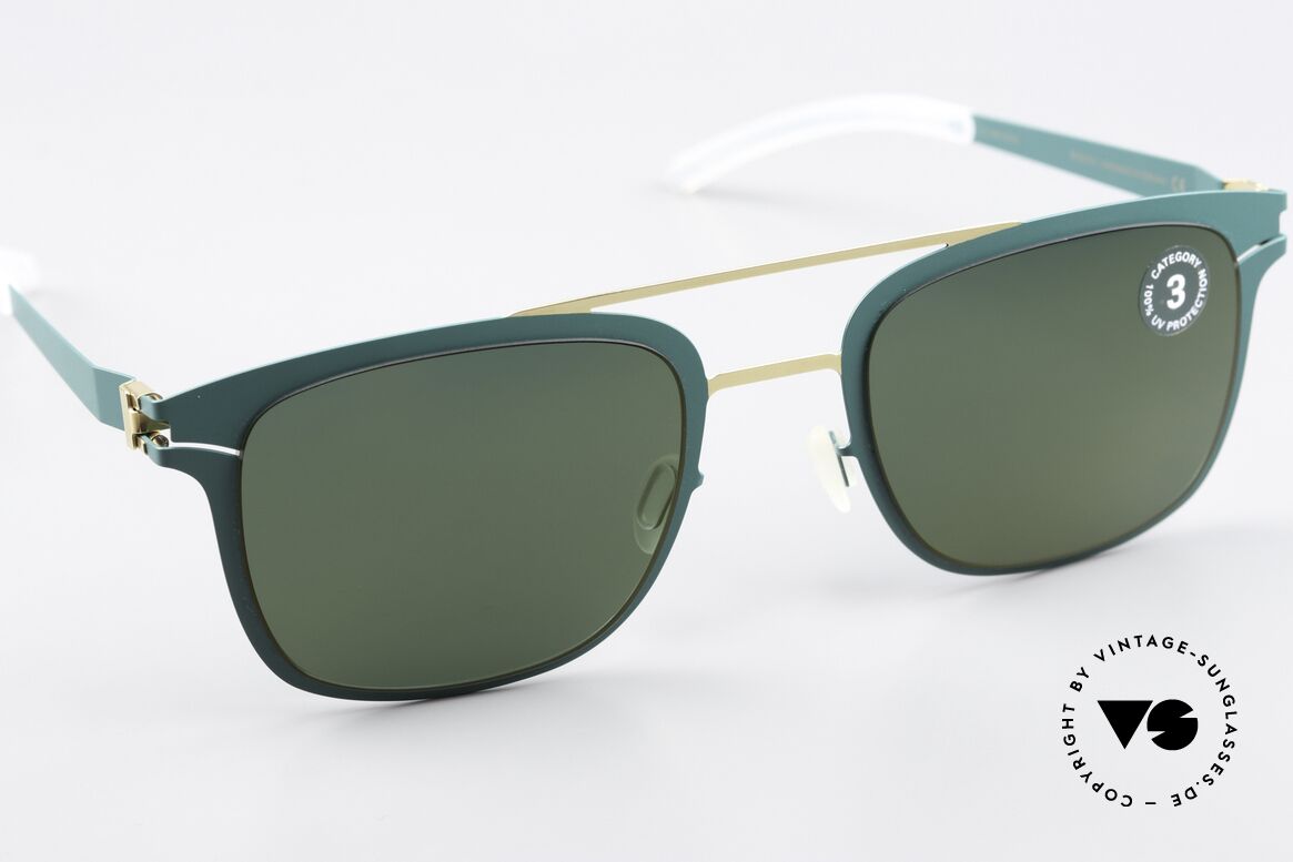 Mykita Hunter Sonnenbrille Brilliantgreen, ungetragenes Modell mit original Mykita Verpackung, Passend für Herren und Damen