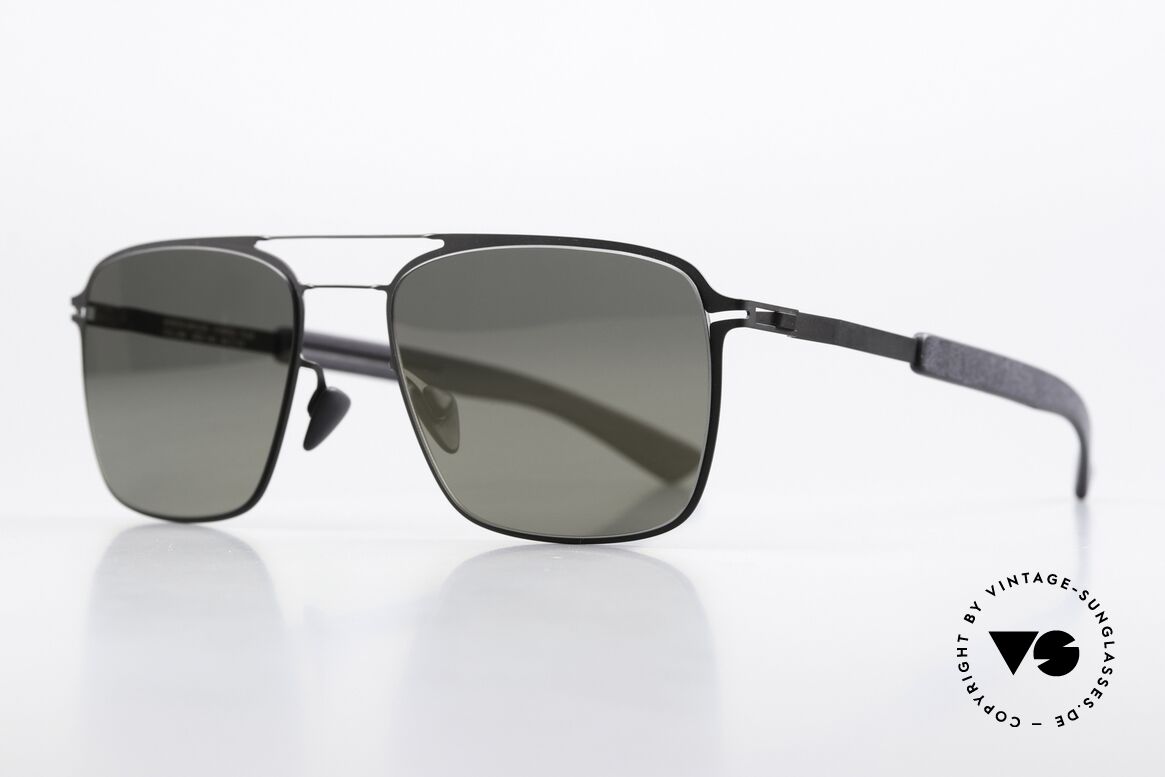 Mykita Mylon Flax Leicht Verspiegelt In Grau, Farbcode 243: Black / Pitch Black Gunmetal Flash, Passend für Herren