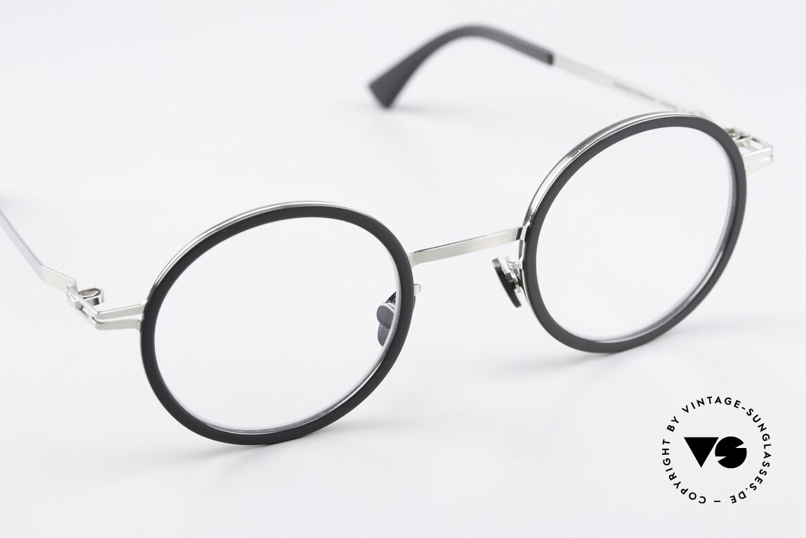 Mykita Eetu Runde Brille Shiny Silver Ash, ungetragenes Modell von 2017, mit orig. Verpackung, Passend für Herren und Damen