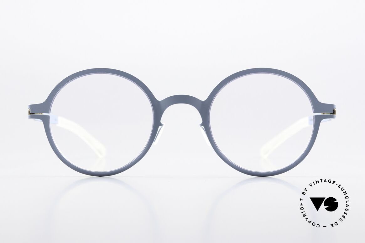 Mykita Thelonius Runde Brille In Himmelblau, Mykita Brille, Modell Thelonius, Gr. 45-23, col 234, Passend für Herren und Damen