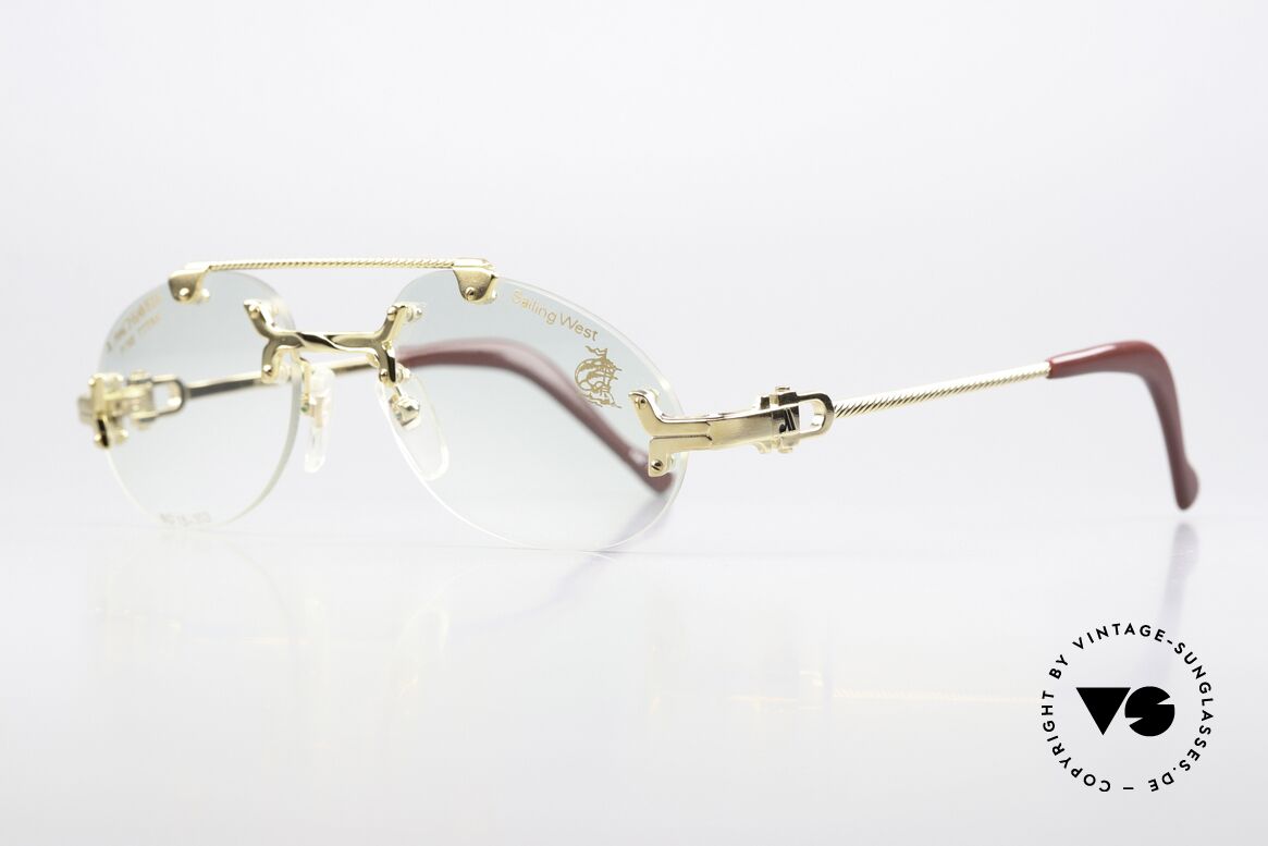 Machiavelli 15-303 Exzentrisch Opulente Brille, ein wirklich exzentrisches und opulentes Brillengestell, Passend für Herren