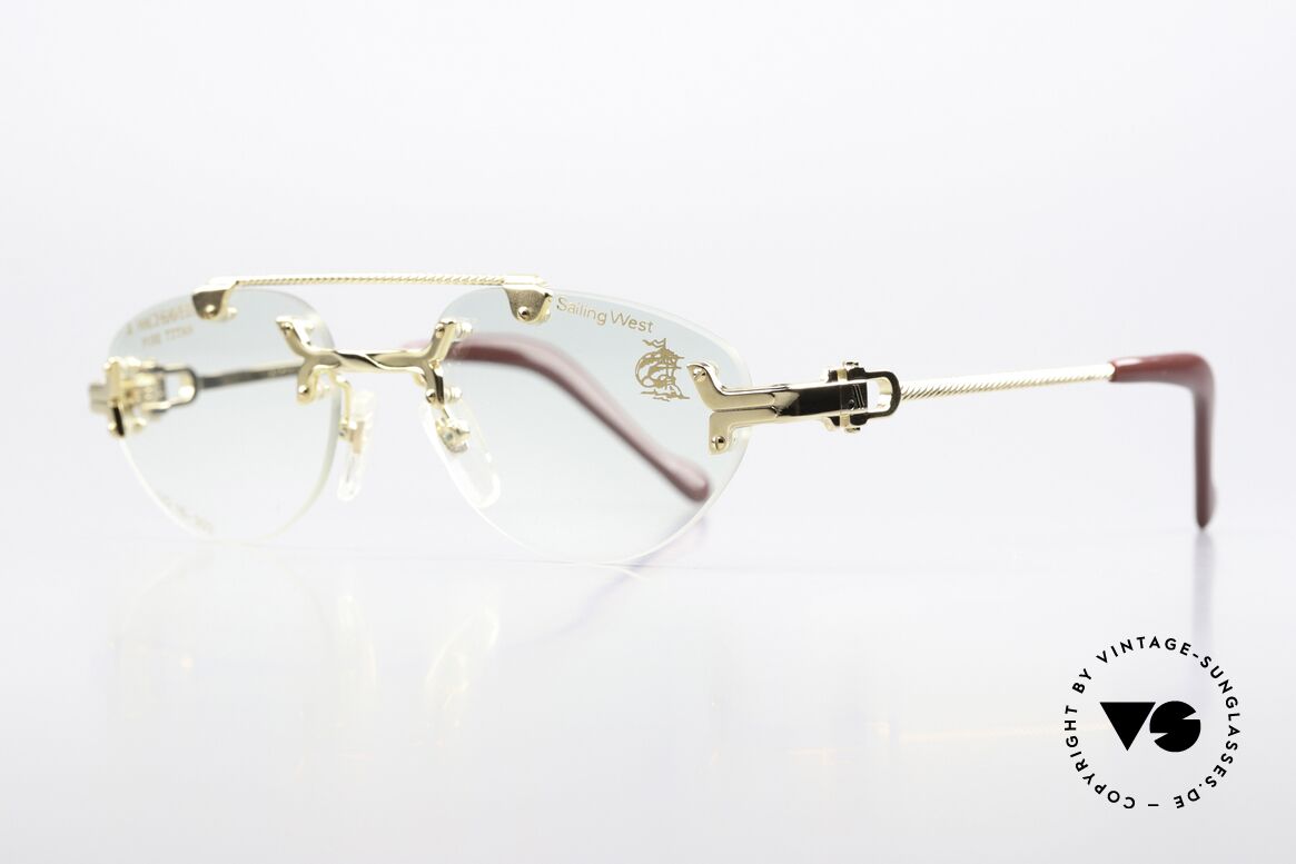 Machiavelli 16-303 Brille Auffällig Vintage 80er, ein wirklich exzentrisches und opulentes Brillengestell, Passend für Herren und Damen