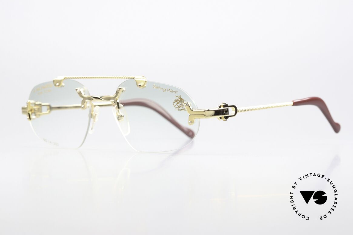 Machiavelli 14-303 Opulente 80er Brille Randlos, ein wirklich exzentrisches und opulentes Brillengestell, Passend für Herren