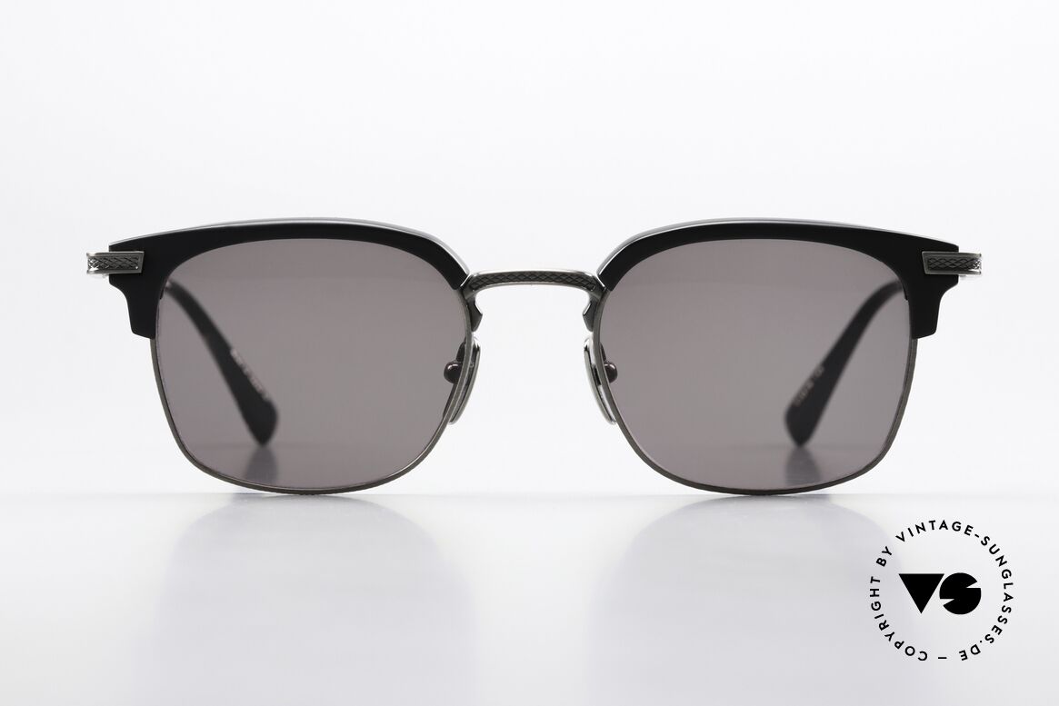DITA Nomad Herren Sonnenbrille Eckig, DITA NOMAD DRX-2080-A-T-BLK-SLV in Gr. 51/20, Passend für Herren