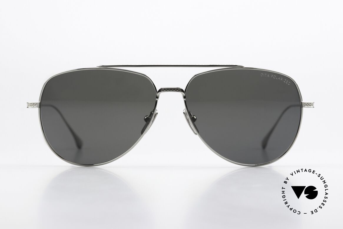 DITA Flight 004 Polarisierende Sonnengläser, Titanium-Fassung, palladium-plattiert, Japan made, Passend für Herren