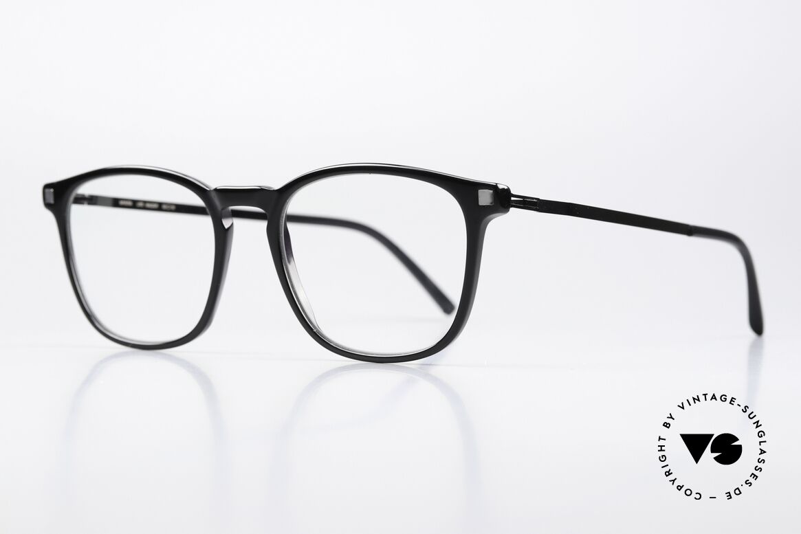 Mykita Haldur Zeitlose Schwarze Fassung, Azetat-Front mit charakteristischen Mykita-Bügeln!, Passend für Herren und Damen