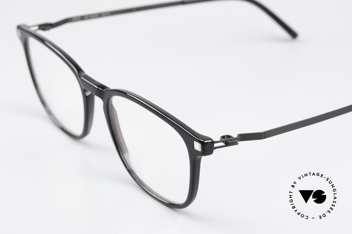 Mykita Haldur Zeitlose Schwarze Fassung, sehr zeitloser Farbcode 824: Black/Silver/Shiny Black, Passend für Herren und Damen