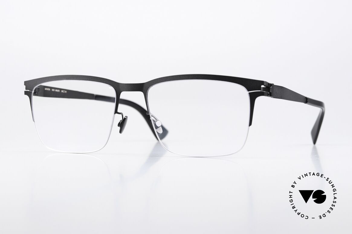 Mykita Wilko Markante Brille Silber Schwarz, Mykita Brille, Mod. WILKO, Größe 56-18, Color 052, Passend für Herren