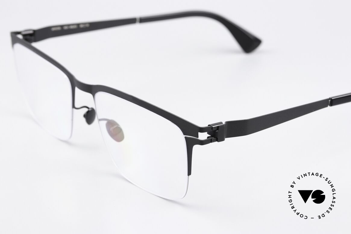 Mykita Wilko Markante Brille Silber Schwarz, wohlbekannte Spitzenqualität; handmade in Germany, Passend für Herren