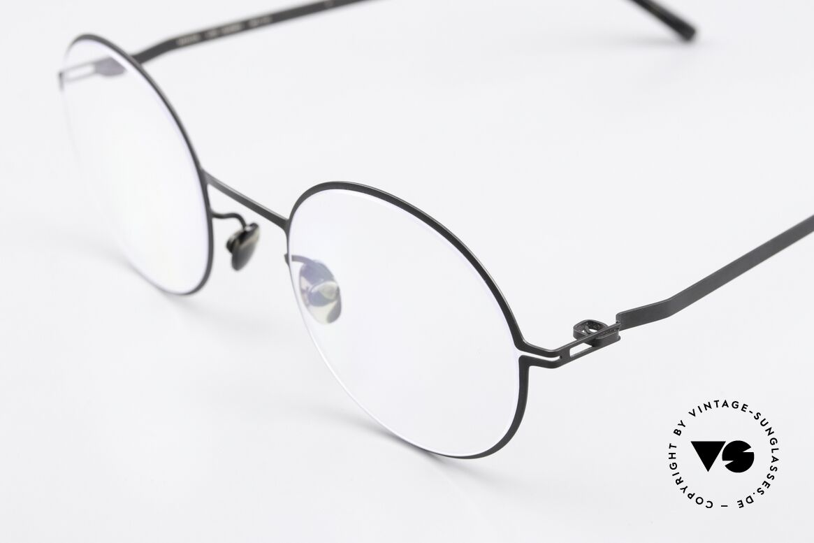 Mykita Quenby Runde Brille Unisex Schwarz, wohlbekannte Spitzenqualität; handmade in Germany, Passend für Herren und Damen