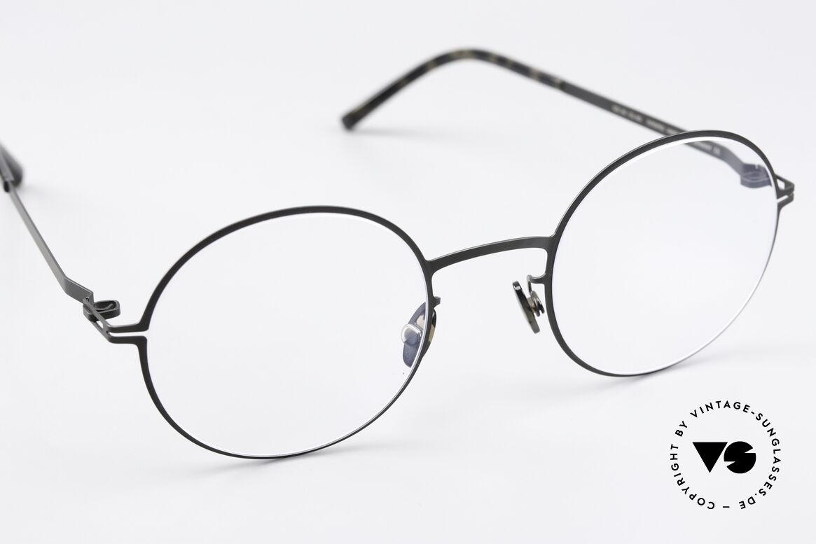 Mykita Quenby Runde Brille Unisex Schwarz, ungetragenes Modell mit original Mykita Verpackung, Passend für Herren und Damen