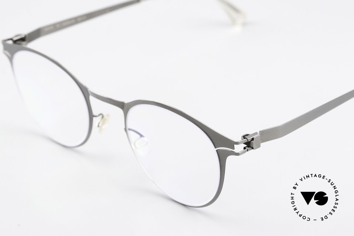 Mykita Maximilian Panto Brille Shiny Graphite, wohlbekannte Spitzenqualität; handmade in Germany, Passend für Herren und Damen