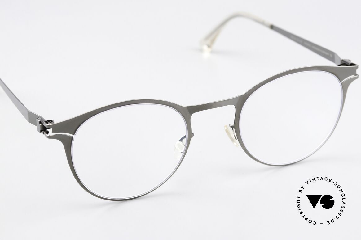Mykita Maximilian Panto Brille Shiny Graphite, ungetragenes Modell mit original Mykita Verpackung, Passend für Herren und Damen