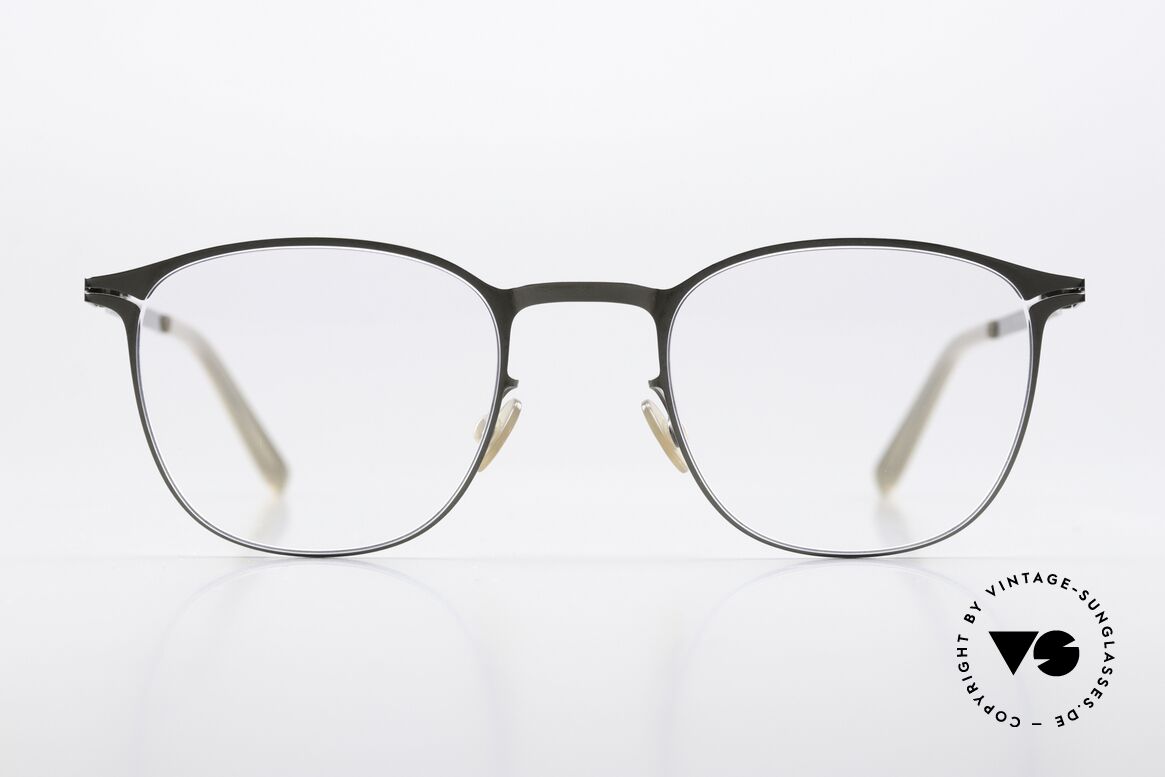 Mykita Ando Pantobrille Shiny Graphite, klassische Brille der Lite-Kollektion von 2017-2018, Passend für Damen