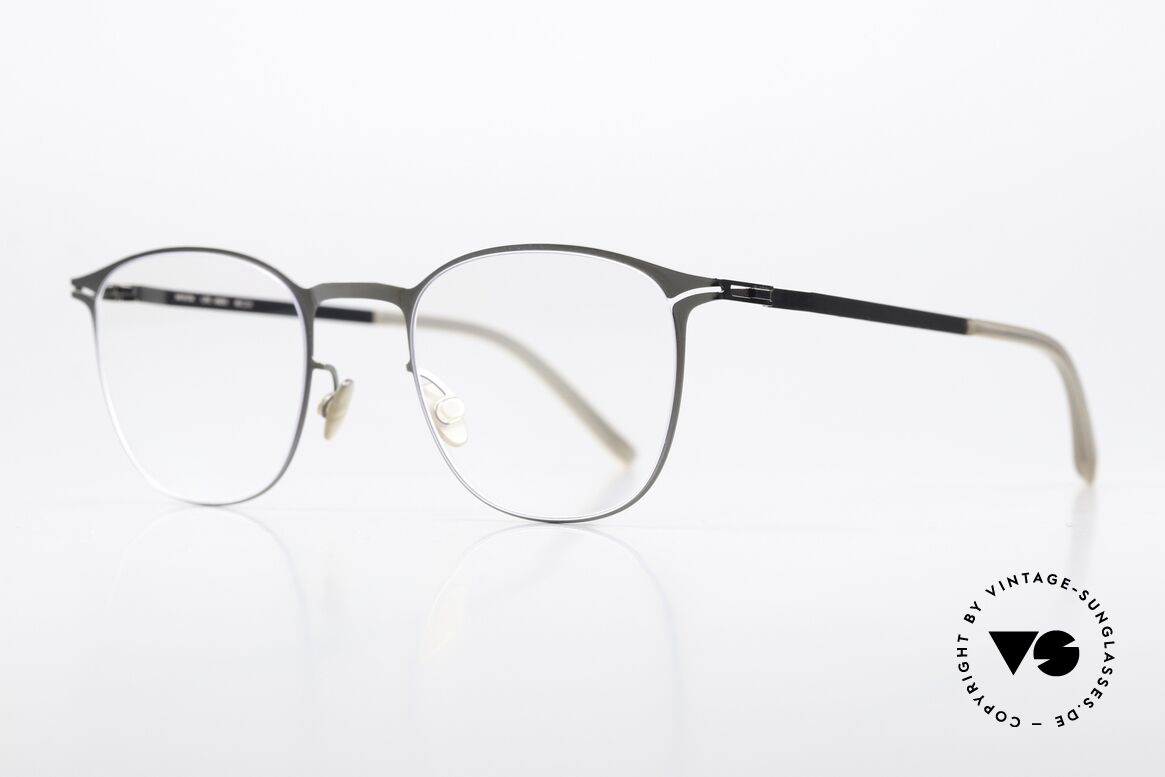 Mykita Ando Pantobrille Shiny Graphite, color 232 = 'Shiny Graphite' (eher eine Damenbrille), Passend für Damen