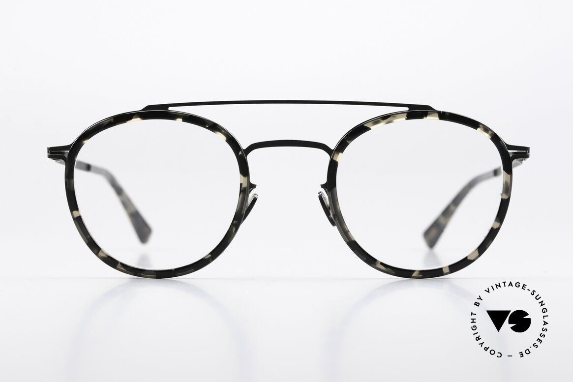 Mykita Olli Pantobrille Black Antigua, Brille der LITE-Kollektion mit Azetat-Einfassungen, Passend für Herren und Damen