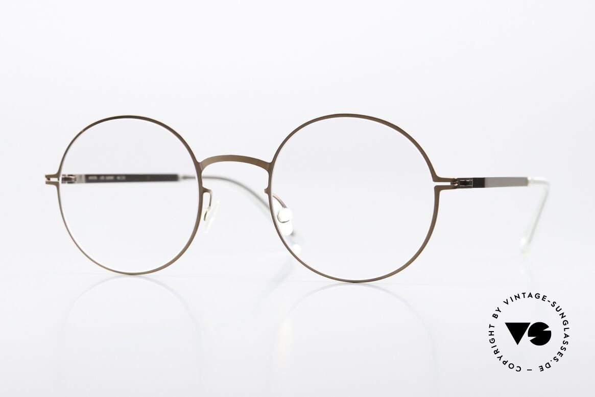 Mykita Quenby Runde Brille Shiny Copper, runde Mykita Brille, Quenby, Größe 48-22, Col. 252, Passend für Herren und Damen