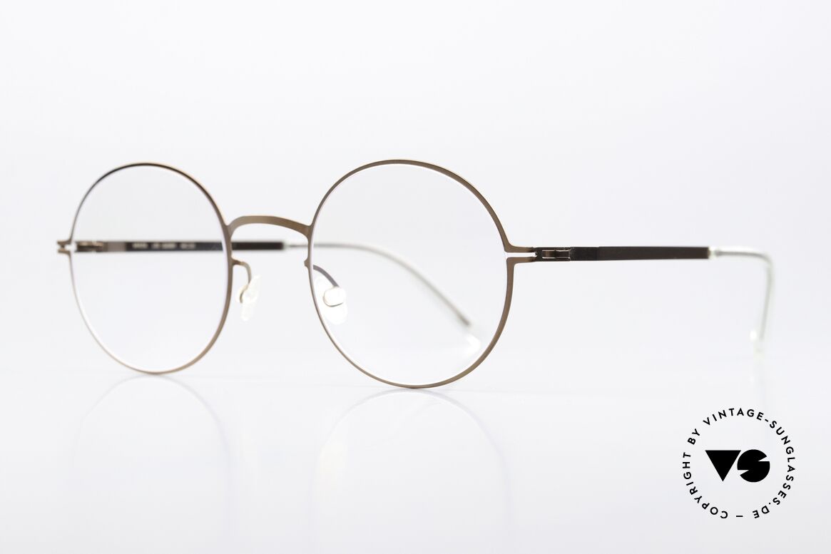 Mykita Quenby Runde Brille Shiny Copper, col 252 "Shiny Copper" (Brille für Damen &  Herren), Passend für Herren und Damen