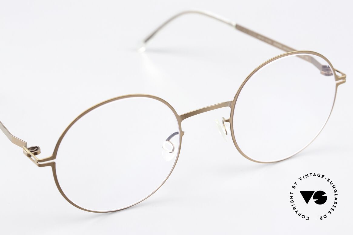 Mykita Quenby Runde Brille Shiny Copper, ungetragenes Modell mit original Mykita Verpackung, Passend für Herren und Damen
