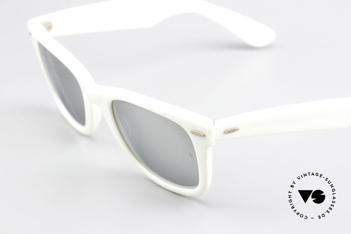 Ray Ban Wayfarer I USA Silber Verspiegelt B&L, ungetragener Zustand; eine echte vintage Rarität, Passend für Herren und Damen