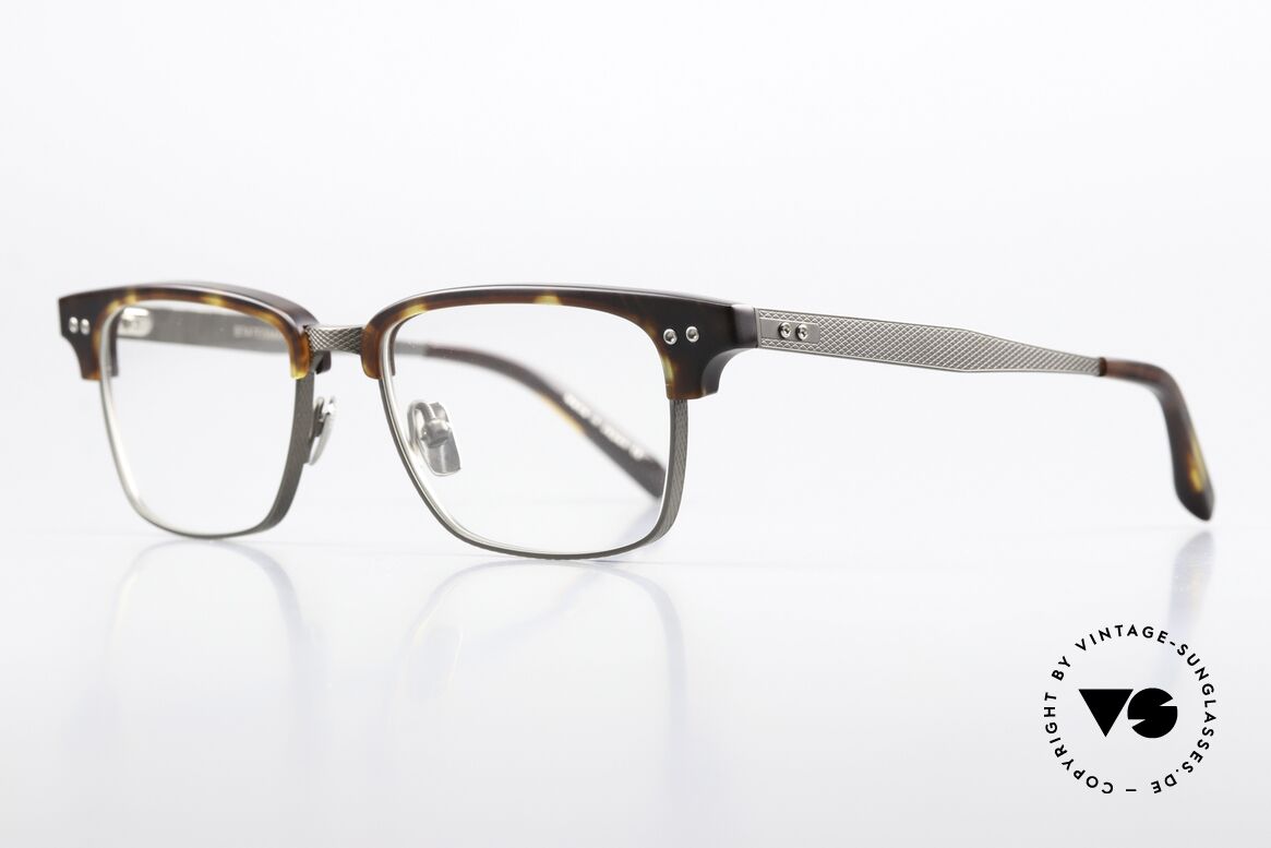 DITA Statesman Three Sehr Markante Herrenbrille, Rahmen aus Titanium, zudem Oberrand aus Azetat, Passend für Herren