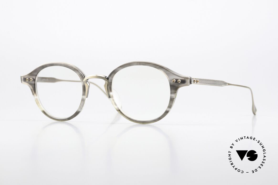 DITA Spruce Designerbrille Panto Rund, DITA SPRUCE DRX-2083-C-GRY-GLD in Größe 45/22, Passend für Herren und Damen