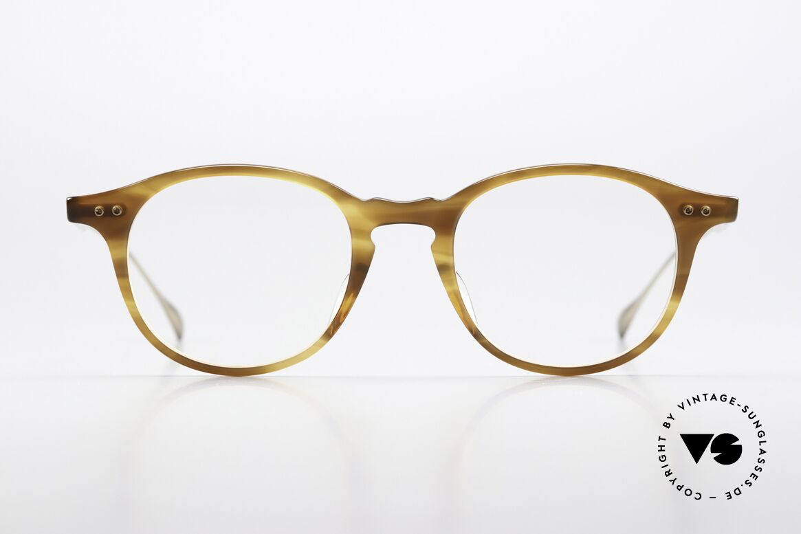 DITA Ash Panto Designerbrille 49mm, elegante Unisexbrille; Titan & Azetat-Kombination, Passend für Herren und Damen